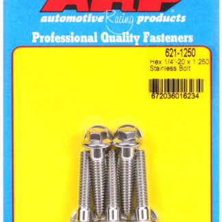 ARP 1/4-20 x 1.250 hex SS bolts
