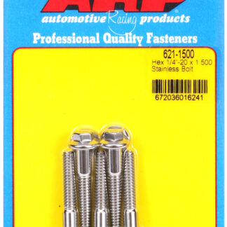 ARP 1/4-20 x 1.500 hex SS bolts