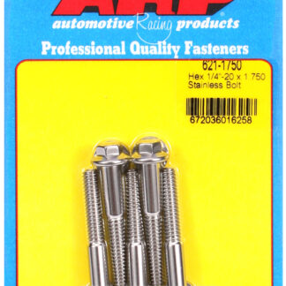 ARP 1/4-20 x 1.750 hex SS bolts