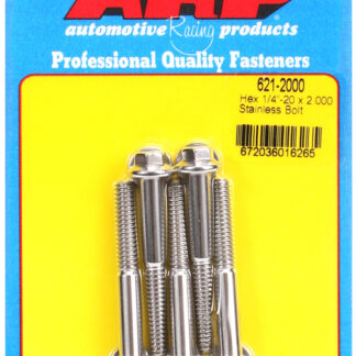 ARP 1/4-20 x 2.000 hex SS bolts
