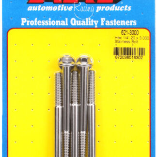 ARP 1/4-20 x 3.000 hex SS bolts