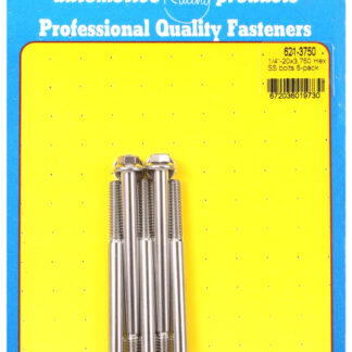 ARP 1/4-20 x 3.750 hex SS bolts