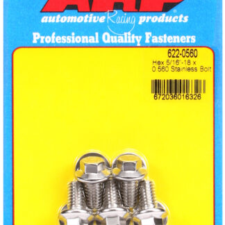 ARP 5/16-18 x 0.560 hex SS bolts