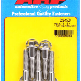 ARP 5/16-18 x 1.500 hex SS bolts