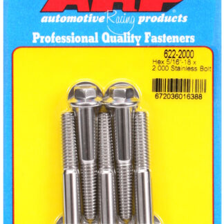 ARP 5/16-18 x 2.000 hex SS bolts