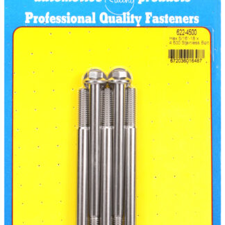 ARP 5/16-18 x 4.500 hex SS bolts