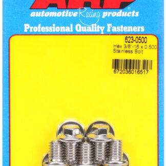 ARP 3/8-16 x 0.500 hex SS bolts