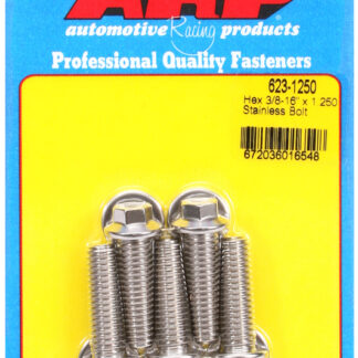 ARP 3/8-16 x 1.250 hex SS bolts