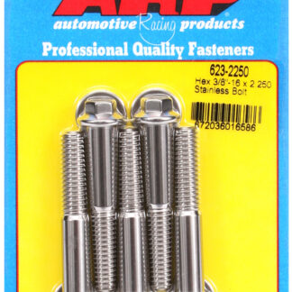 ARP 3/8-16 x 2.250 hex SS bolts