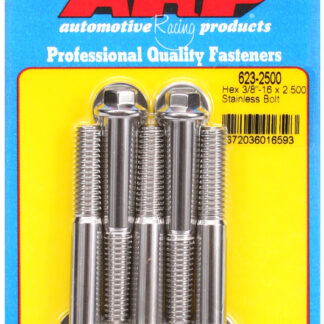 ARP 3/8-16 x 2.500 hex SS bolts
