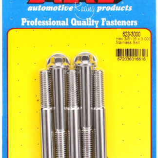 ARP 3/8-16 x 3.000 hex SS bolts