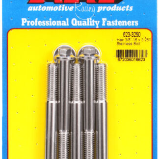 ARP 3/8-16 x 3.250 hex SS bolts