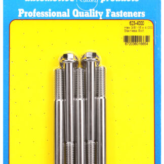 ARP 3/8-16 x 4.000 hex SS bolts