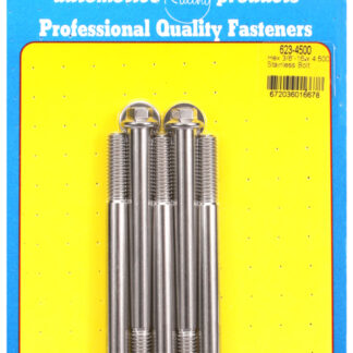 ARP 3/8-16 x 4.500 hex SS bolts