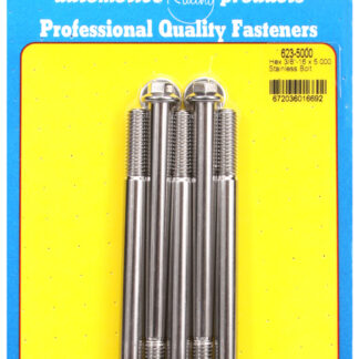 ARP 3/8-16 x 5.000 hex SS bolts