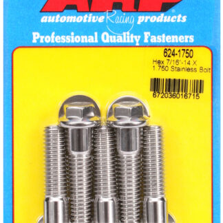 ARP 7/16-14 X 1.750 hex 1/2 wrenching SS bolts