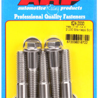 ARP 7/16-14 X 2.000 hex 1/2 wrenching SS bolts