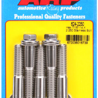ARP 7/16-14 X 2.250 hex 1/2 wrenching SS bolts