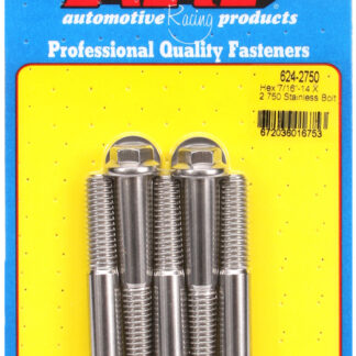 ARP 7/16-14 X 2.750 hex 1/2 wrenching SS bolts