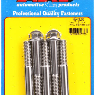 ARP 7/16-14 X 3.000 hex 1/2 wrenching SS bolts
