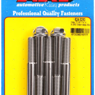 ARP 7/16-14 X 3.250 hex 1/2 wrenching SS bolts