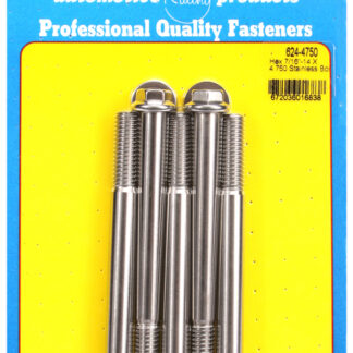 ARP 7/16-14 X 4.750 hex 1/2 wrenching SS bolts