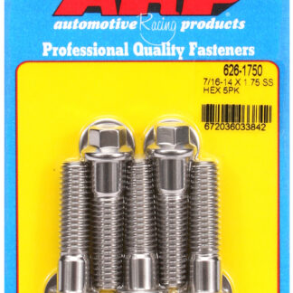ARP 7/16-14 X 1.750 hex SS bolts
