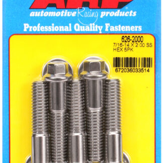 ARP 7/16-14 X 2.000 hex SS bolts