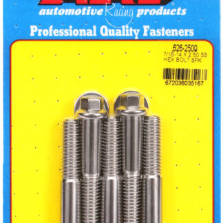 ARP 7/16-14 X 2.500 hex SS bolts
