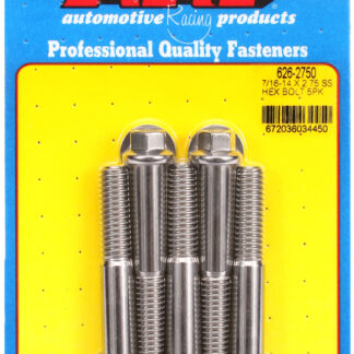 ARP 7/16-14 X 2.750 hex SS bolts