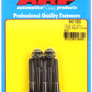 ARP 1/4-20 x 1.500 12pt black oxide bolts