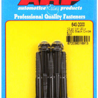 ARP 1/4-20 x 2.000 12pt black oxide bolts