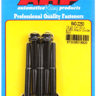 ARP 1/4-20 x 2.250 12pt black oxide bolts