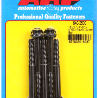 ARP 1/4-20 x 2.500 12pt black oxide bolts