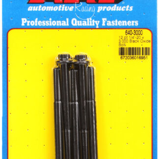 ARP 1/4-20 x 3.000 12pt black oxide bolts