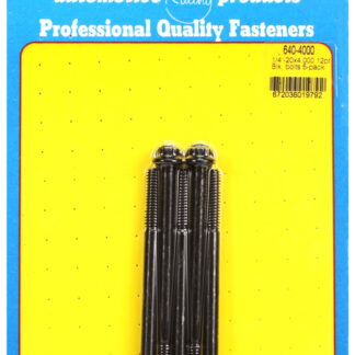 ARP 1/4-20 x 4.000 12pt black oxide bolts