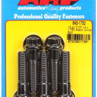 ARP 7/16-14 x 1.750 12pt black oxide bolts