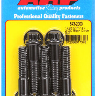 ARP 7/16-14 x 2.000 12pt black oxide bolts