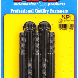 ARP 7/16-14 x 3.000 12pt black oxide bolts