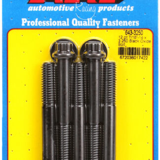 ARP 7/16-14 x 3.250 12pt black oxide bolts