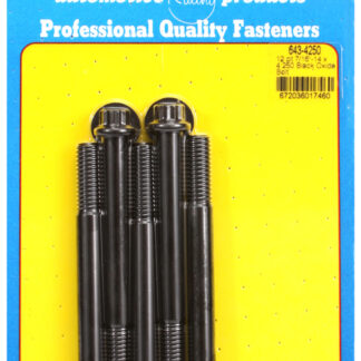 ARP 7/16-14 x 4.250 12pt black oxide bolts