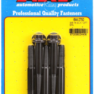 ARP 3/8-16 x 2.750 12pt 7/16 wrenching black oxide bolts