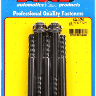 ARP 3/8-16 x 3.250 12pt 7/16 wrenching black oxide bolts