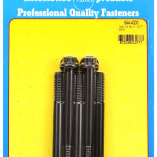 ARP 3/8-16 x 4.000 12pt 7/16 wrenching black oxide bolts