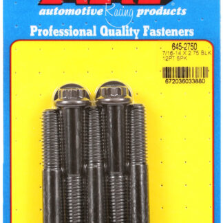 ARP 7/16-14 X 2.750 12pt 1/2 wrenching black oxide bolts