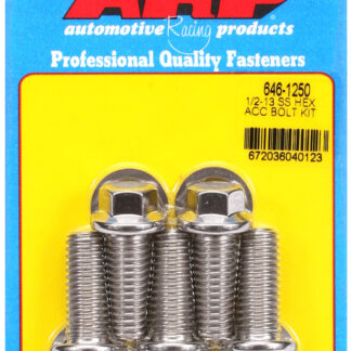 ARP 1/2-13 X 1.250 hex SS bolts