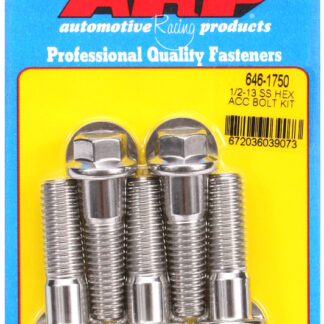 ARP 1/2-13 X 1.750 hex SS bolts
