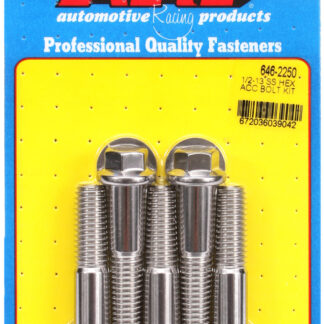 ARP 1/2-13 X 2.250 hex SS bolts