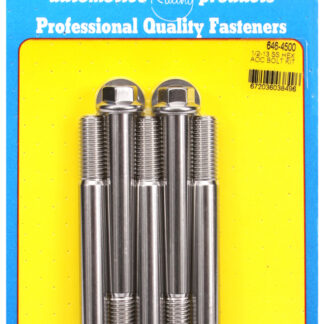 ARP 1/2-13 x 4.500 hex SS bolts