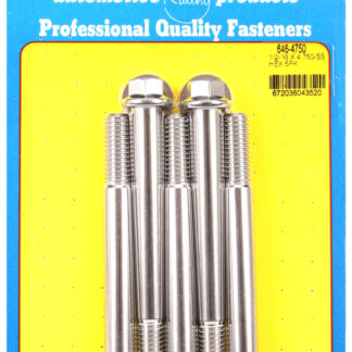 ARP 1/2-13 x 4.750 hex SS bolts